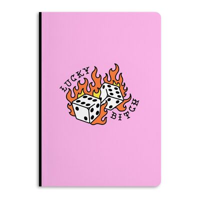 Lucky Bitch Notebook, Ruled Journal | Eco-Friendly