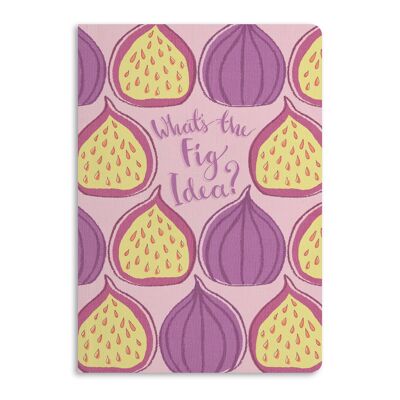 What's The Fig Idea Notebook, Diario rayado | Respetuoso del medio ambiente