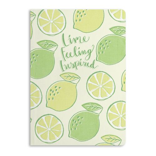 Lime Feeling Inspired Notebook, Ruled Journal | Eco-Friendly