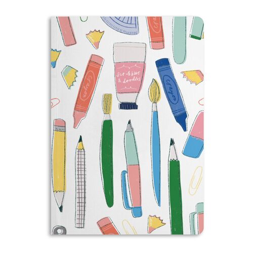 Scribbles And Doodles Notebook, Ruled Journal | Eco-Friendly