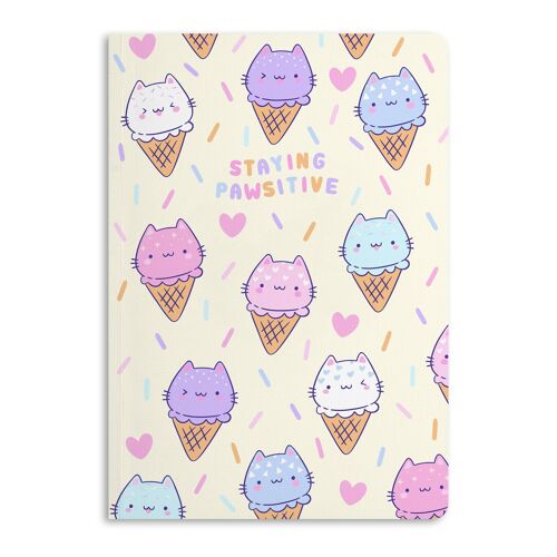 Staying Pawsitive Notebook, Ruled Journal | Eco-Friendly