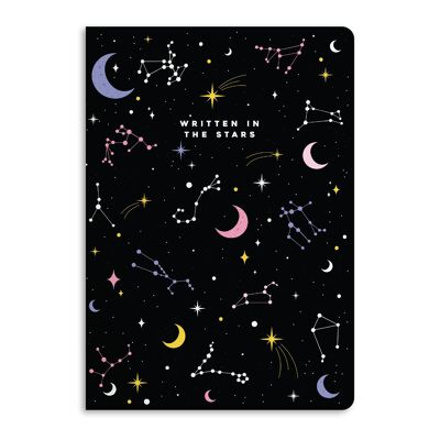 Geschrieben in den Sternen Notizbuch, liniertes Tagebuch | Umweltfreundlich