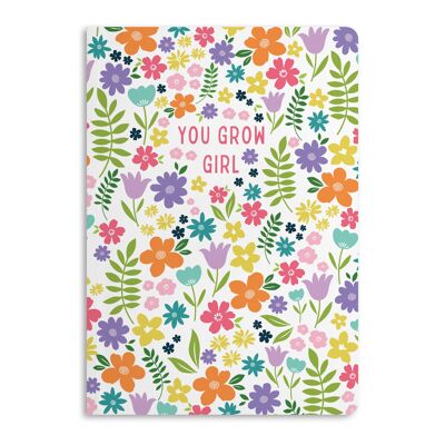 You Grow Girl Notebook, Ruled Journal | Eco-Friendly