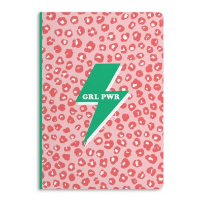 Grl Pwr Leopard Notebook, Ruled Journal | Eco-Friendly