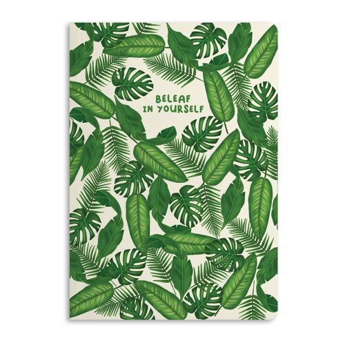 Beleaf In Yourself Notebook, Ruled Journal | Eco-Friendly