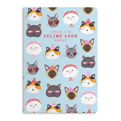 Idées I'm Feline Good About Notebook, Ligné | Respectueux de la nature