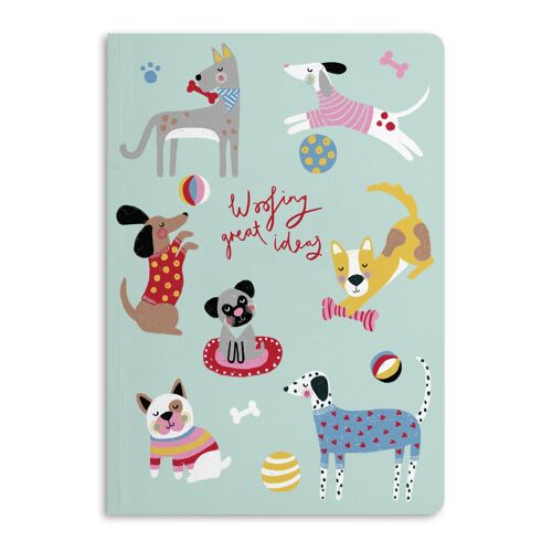 Woofing Great Ideas Notebook, Ruled Journal | Eco-Friendly
