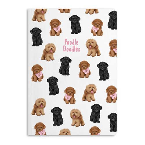 Poodle Doodles Notebook, Ruled Journal | Eco-Friendly