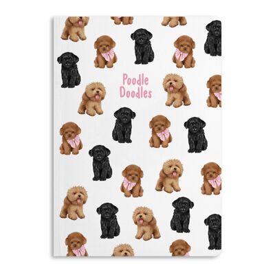 Poodle Doodles Notebook, Ruled Journal | Respetuoso del medio ambiente