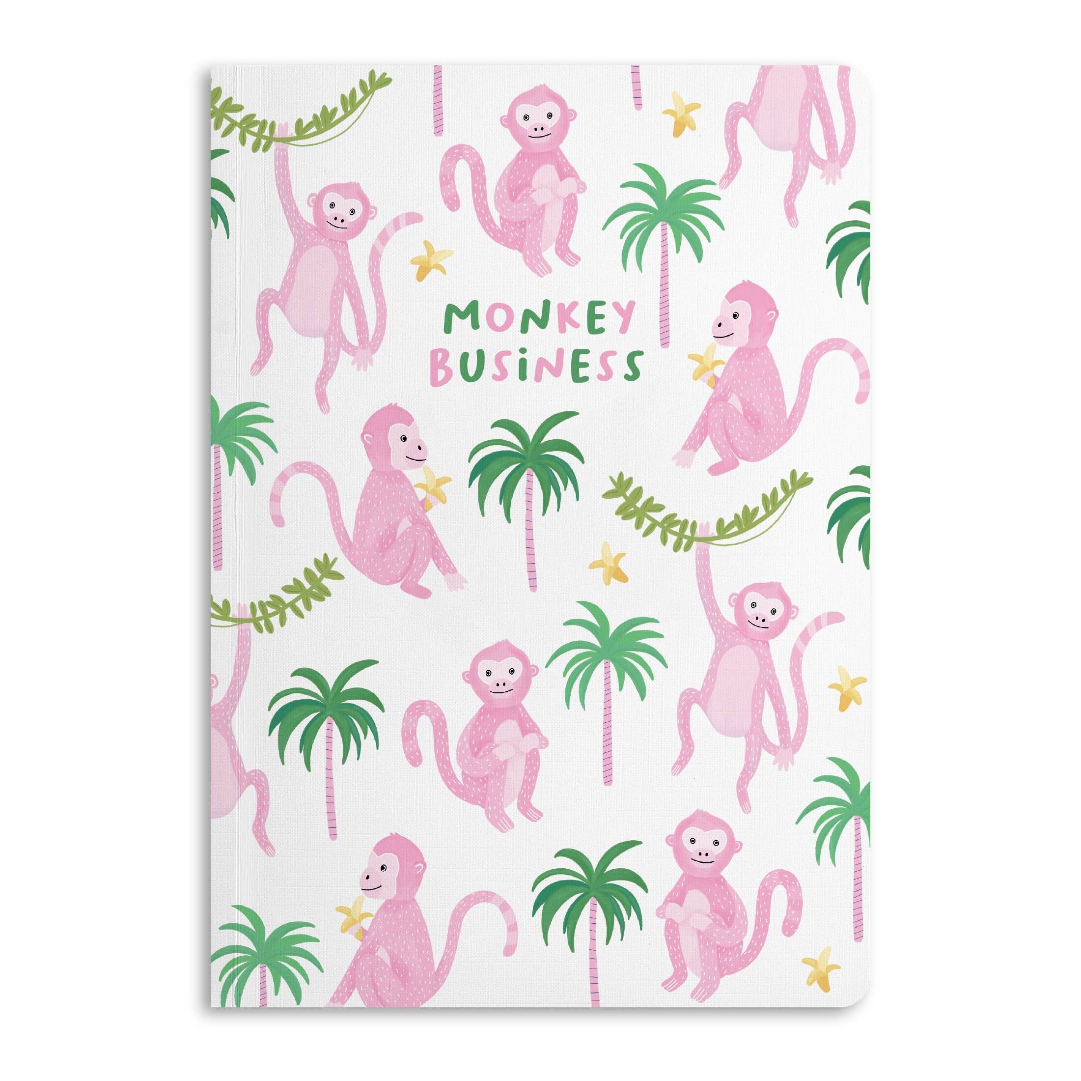 Monkey Business Notebook, Diario a righe | Ecologico