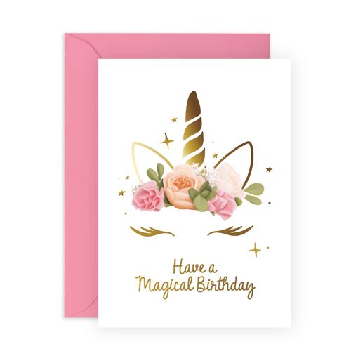 Magical Birthday Unicorn Card | Eco-Friendly, Made in UK