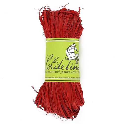 Raphia Rouge Cerise 50g