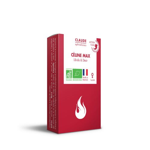 Céline Max Bio | 1 Sachet - Complément alimentaire - Provocateur de désir FLASH - Saint Valentin