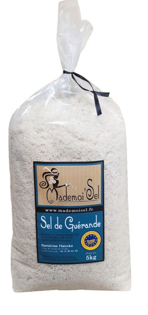 Sel gris de Guérande IGP sac 5 kg