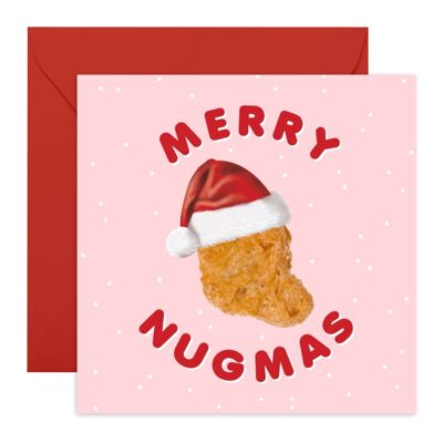 Cartolina di Natale Merry Nugmas | Ecologico, prodotto nel Regno Unito