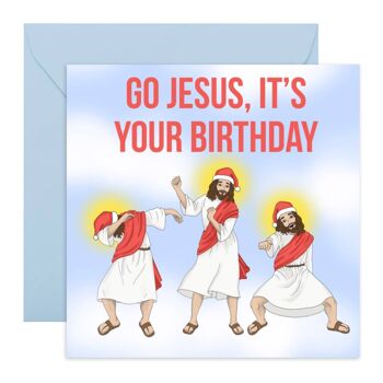 Allez Jésus c'est votre carte d'anniversaire | Respectueux de l'environnement, fabriqué au Royaume-Uni 1