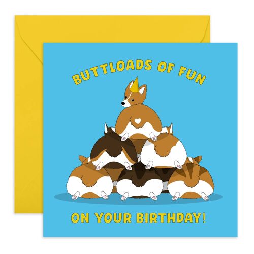 Buttloads of Fun Birthday Card | Eco-Friendly, Made in UK