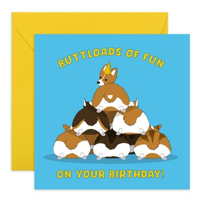 Buttloads of Fun Birthday Card | Eco-Friendly, Made in UK