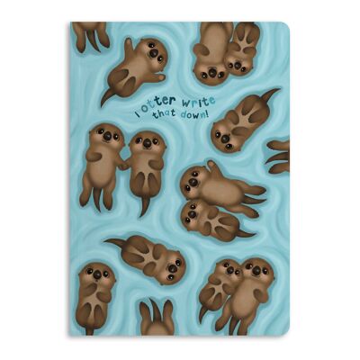 Ich Otter schreibe das auf, Ollie Otter Notizbuch | Umweltfreundlich