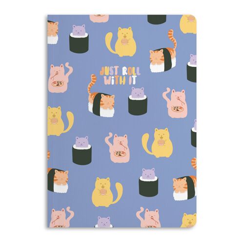 Just Roll With It Notebook, Ruled Journal | Eco-Friendly