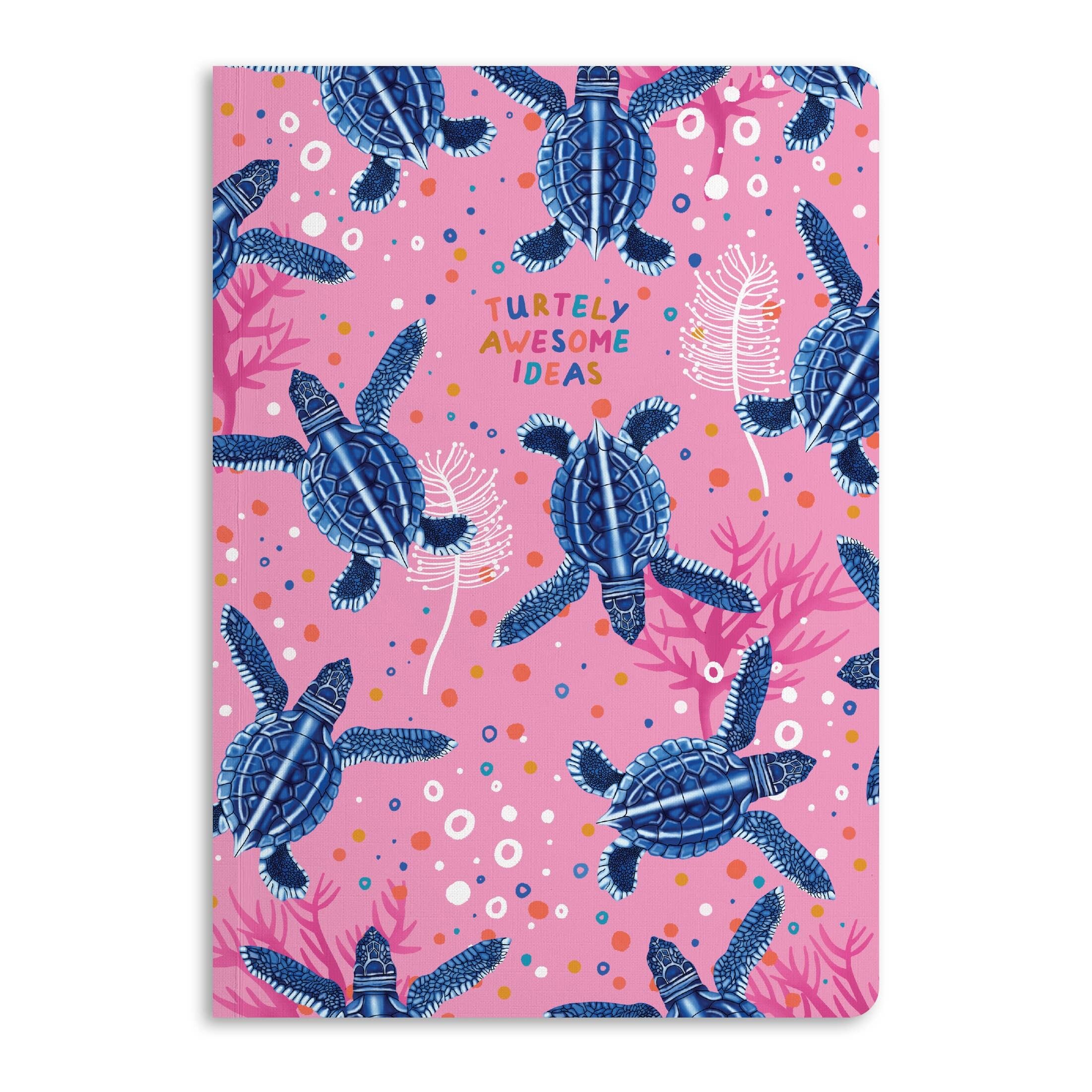 Turtelly Awesome Ideas Notizbuch, liniertes Tagebuch