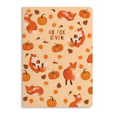 No Fox Given Notebook, Ruled Journal | Respetuoso del medio ambiente