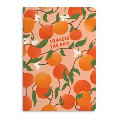 Cuaderno Squeeze The Day, diario rayado | Respetuoso del medio ambiente