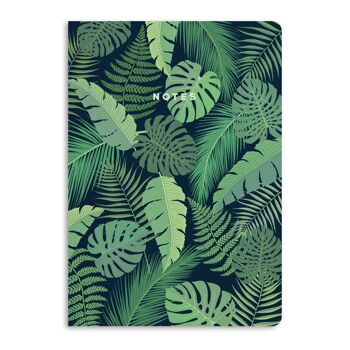 Carnet de notes Monstera, journal ligné | Respectueux de la nature 1