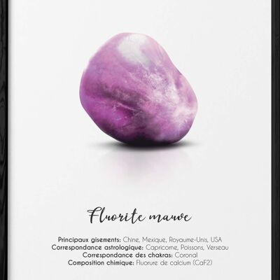 Poster di fluorite viola