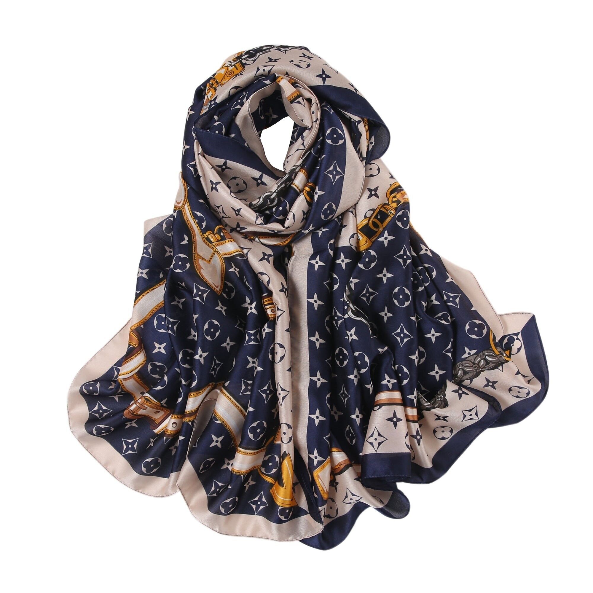 Stola Florina Prestige in seta - Blu navy