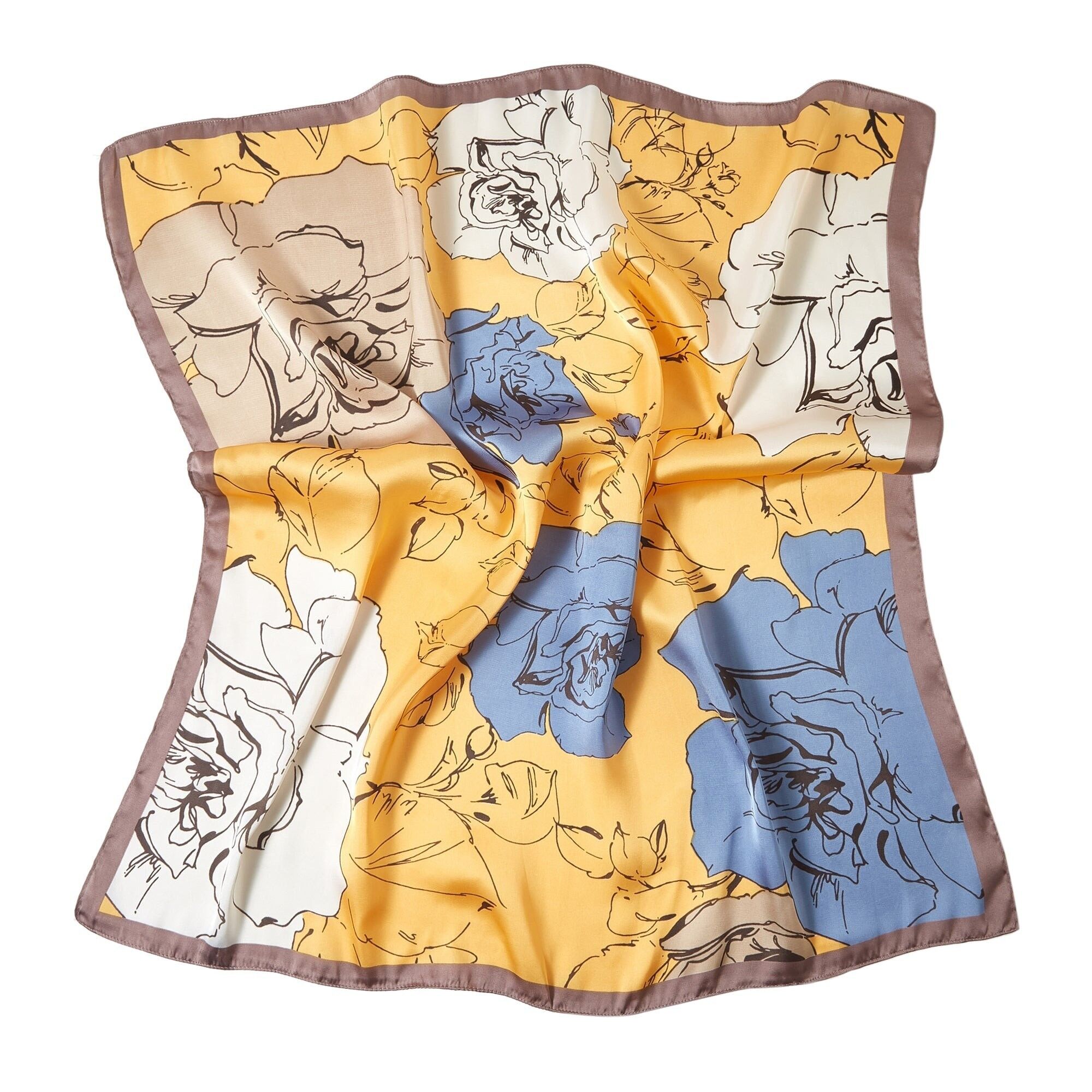 Piccolo Bigflower Cléo Seta Quadrata - Giallo