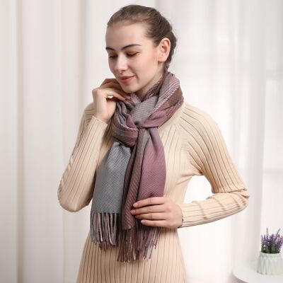 Bigcase cashmere scarf - purple