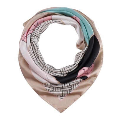 YOUCHIC Silk Scarf - Beige