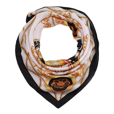 VKING Silk Scarf - White