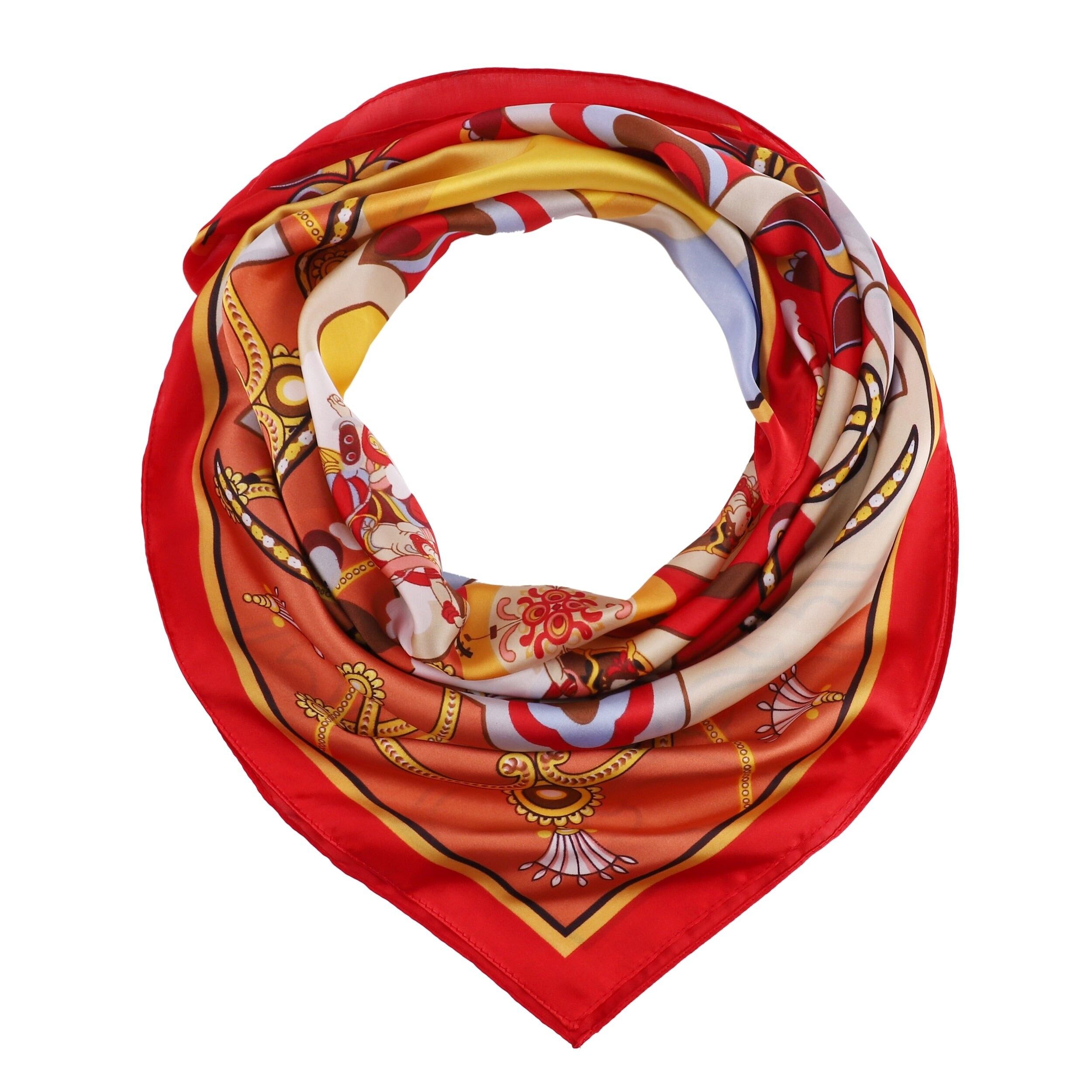 Sciarpa in seta RAINBOW - Rossa