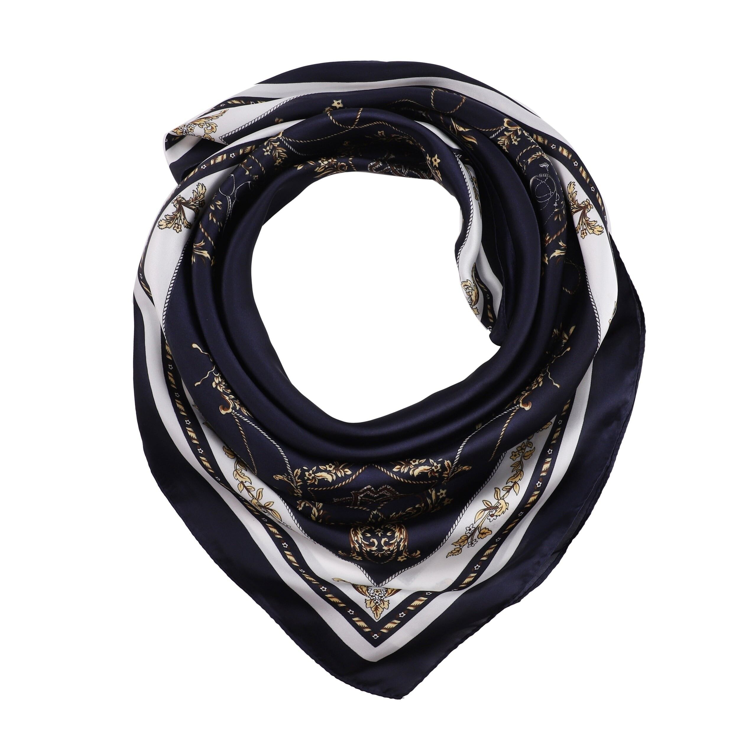 Sciarpa in seta da donna - blu