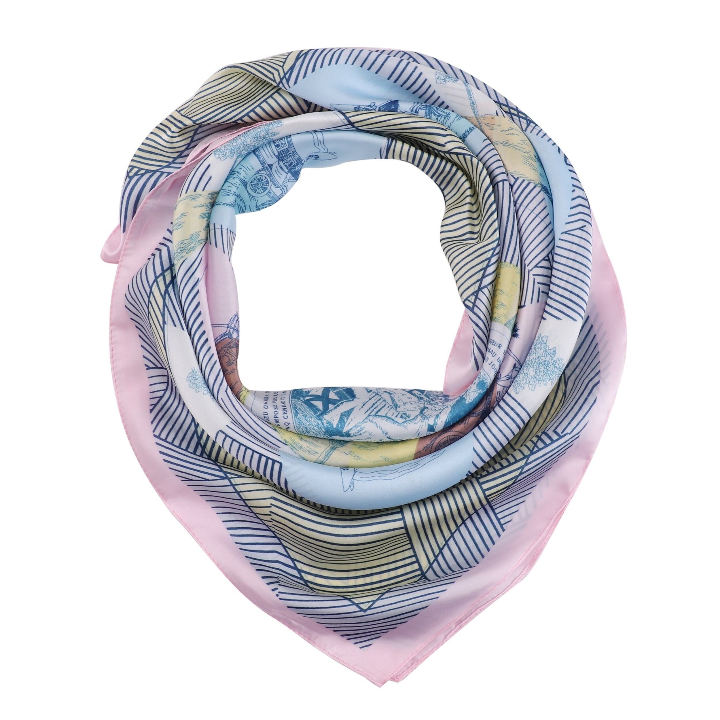 Sciarpa di Seta CERCHIO - Rosa