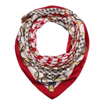 BEAN Silk Scarf - Red