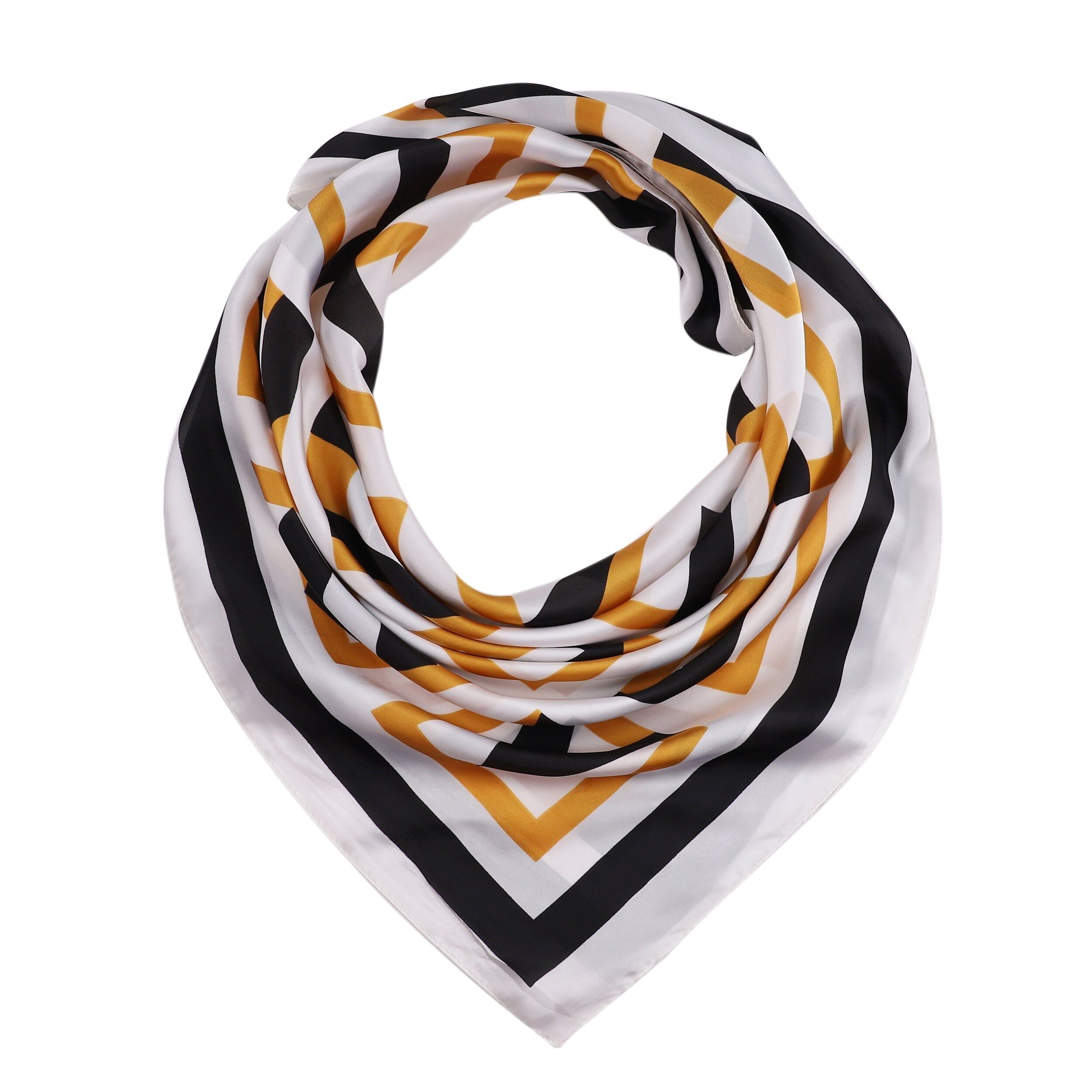 Sciarpa in seta ALFABETO - Oro