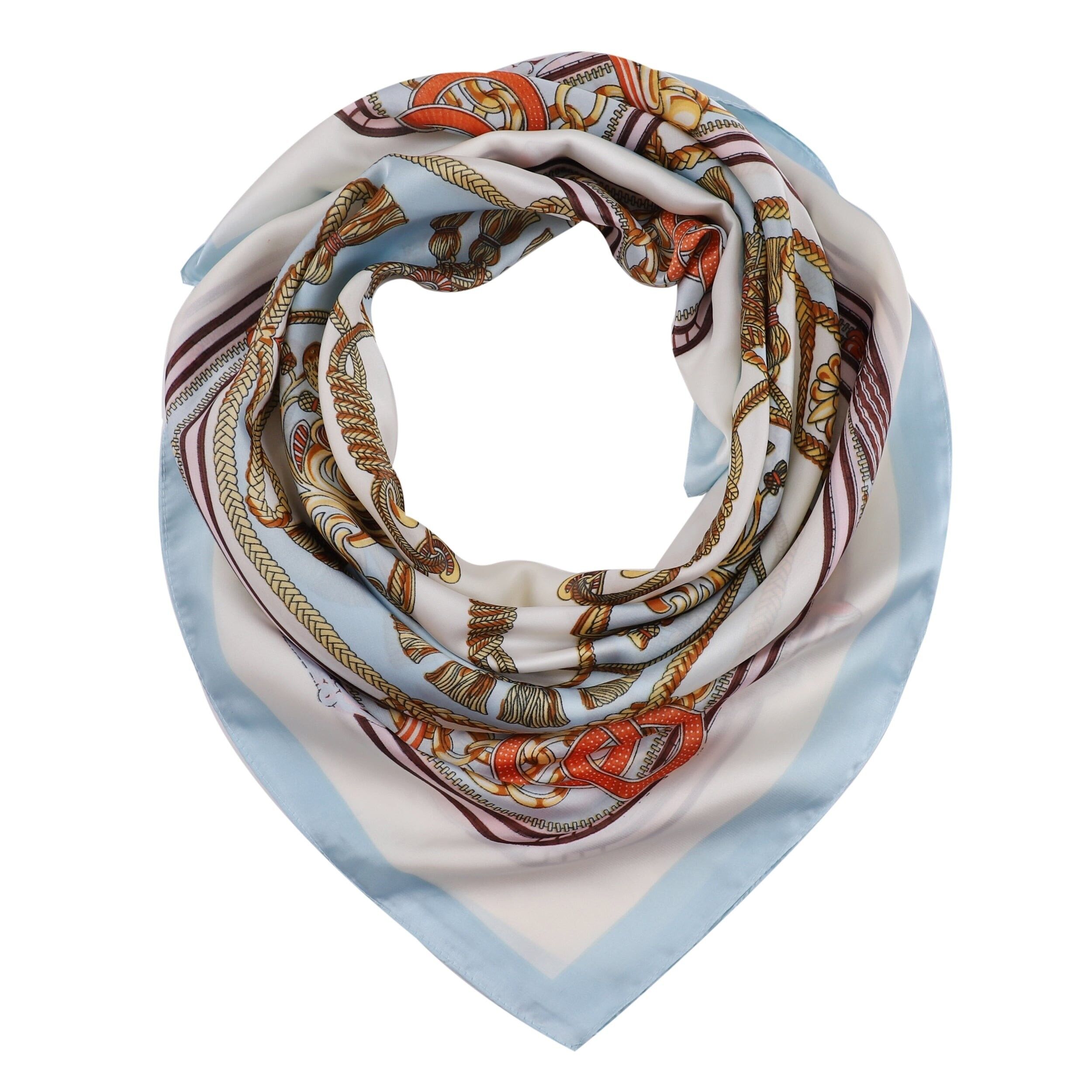 PRINCE Sciarpa in Seta - Azzurro