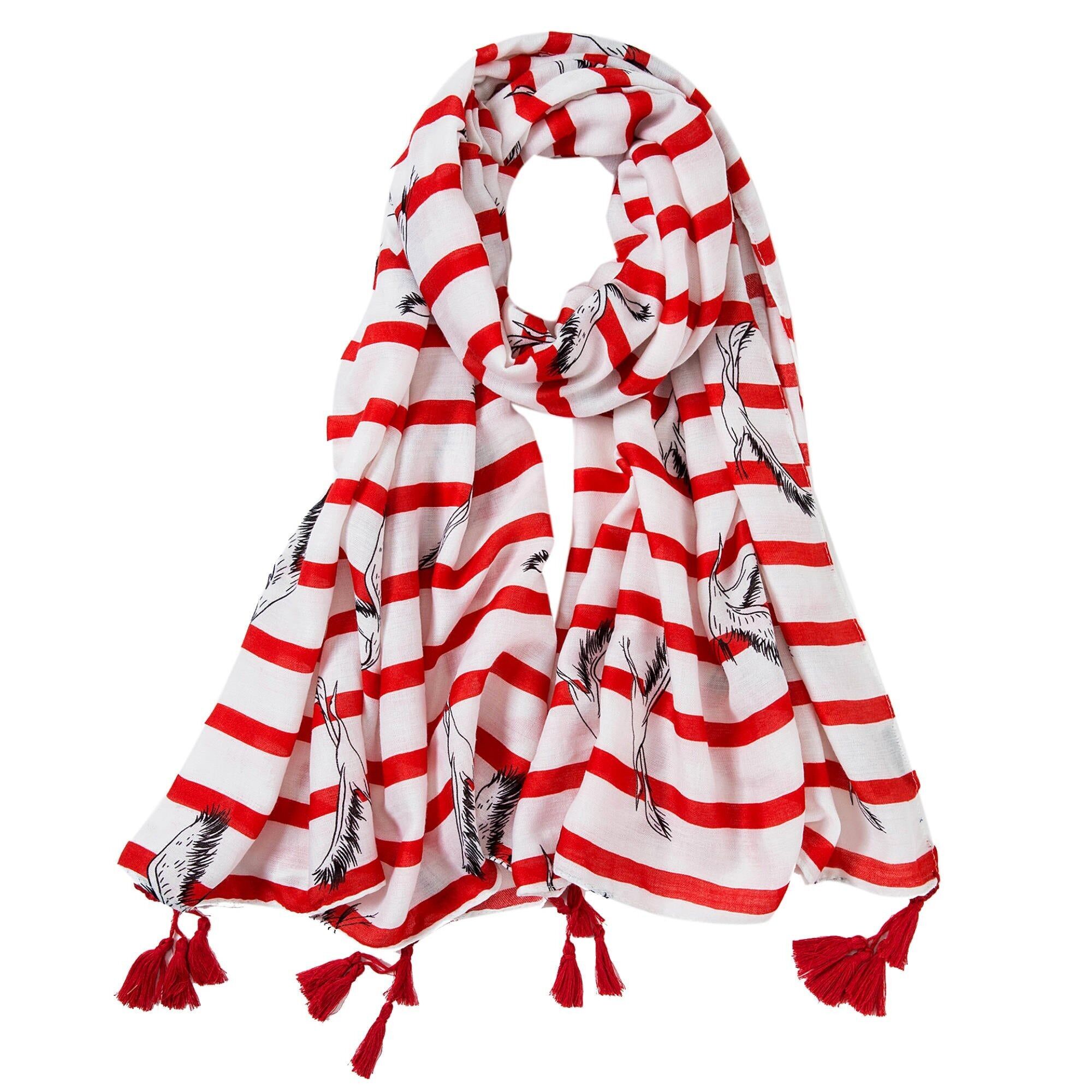 Stola Athena in cotone Zebrato Fucsia