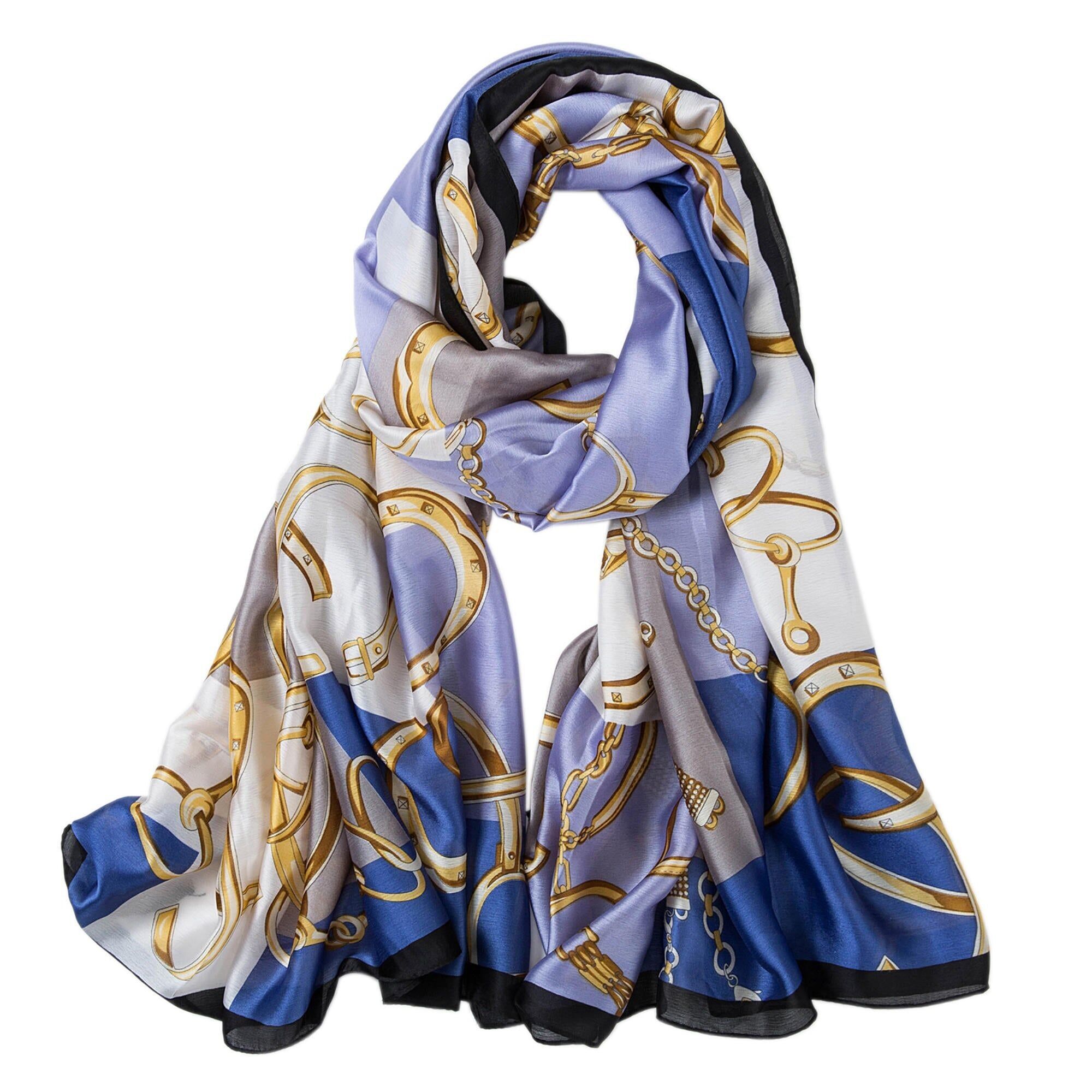 Stola Florina Denim in Seta