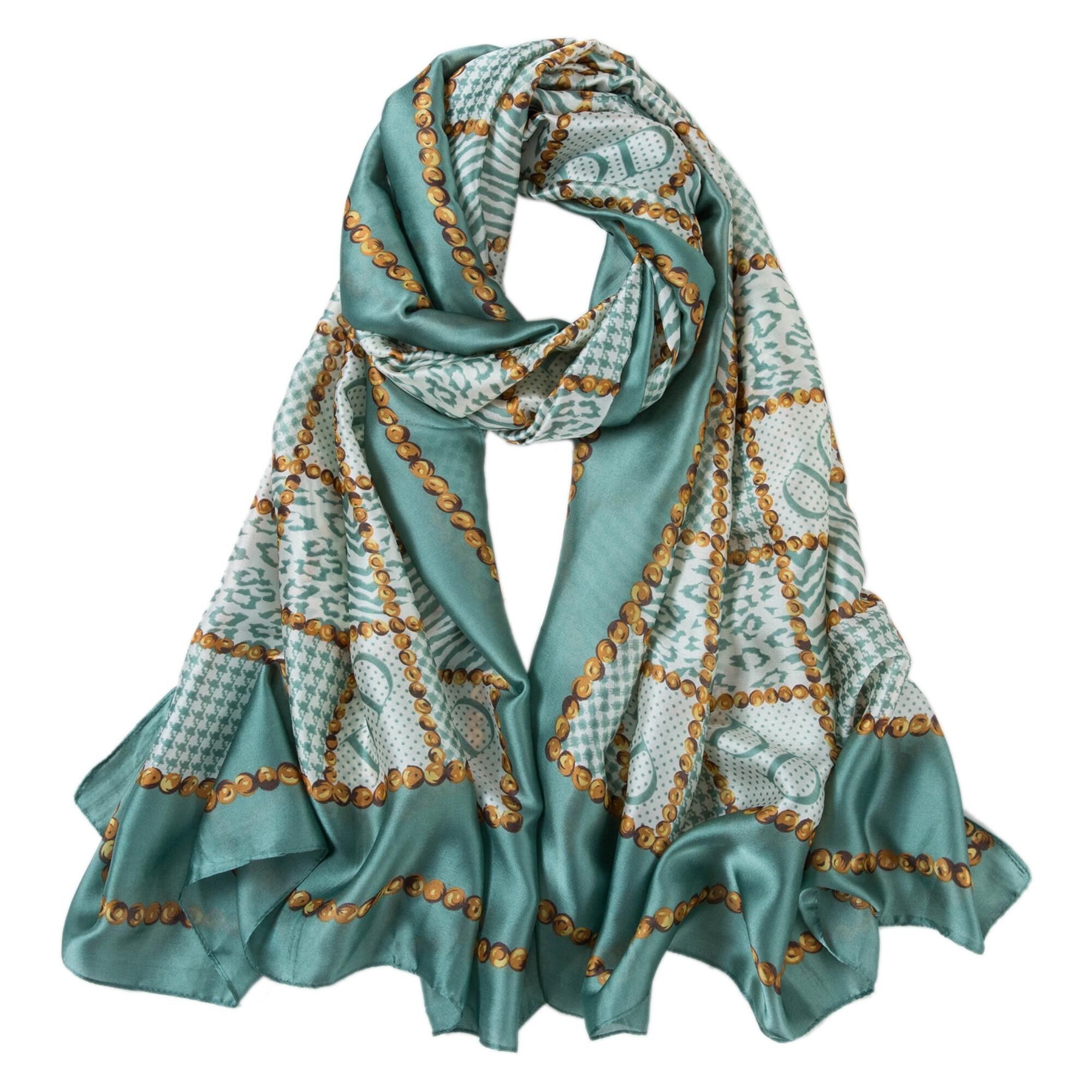 Stola in seta Florina verde