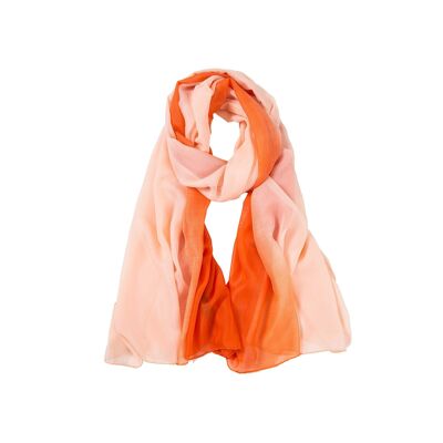Marina Orange Silk Pareo