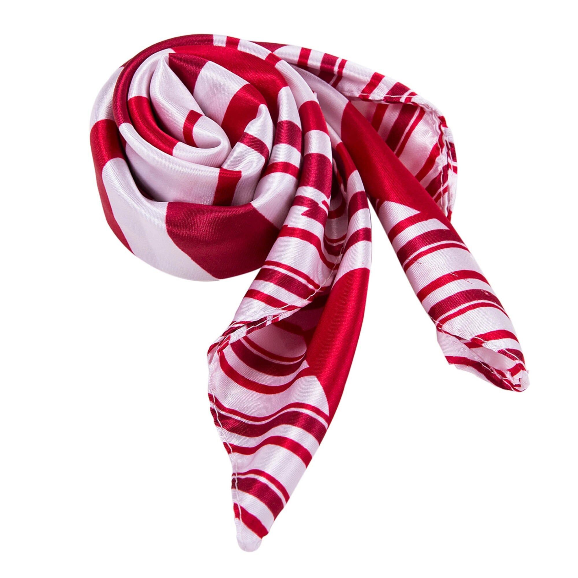 Petit carré de Soie Cream Red Cléo