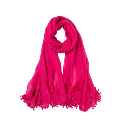 Elvia pink cotton scarf
