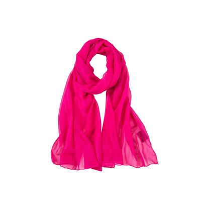 Fuschia Vera Silk Veil