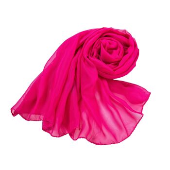 Voile de Soie Fuschia Véra 2