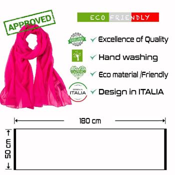 Voile de Soie Fuschia Véra 7