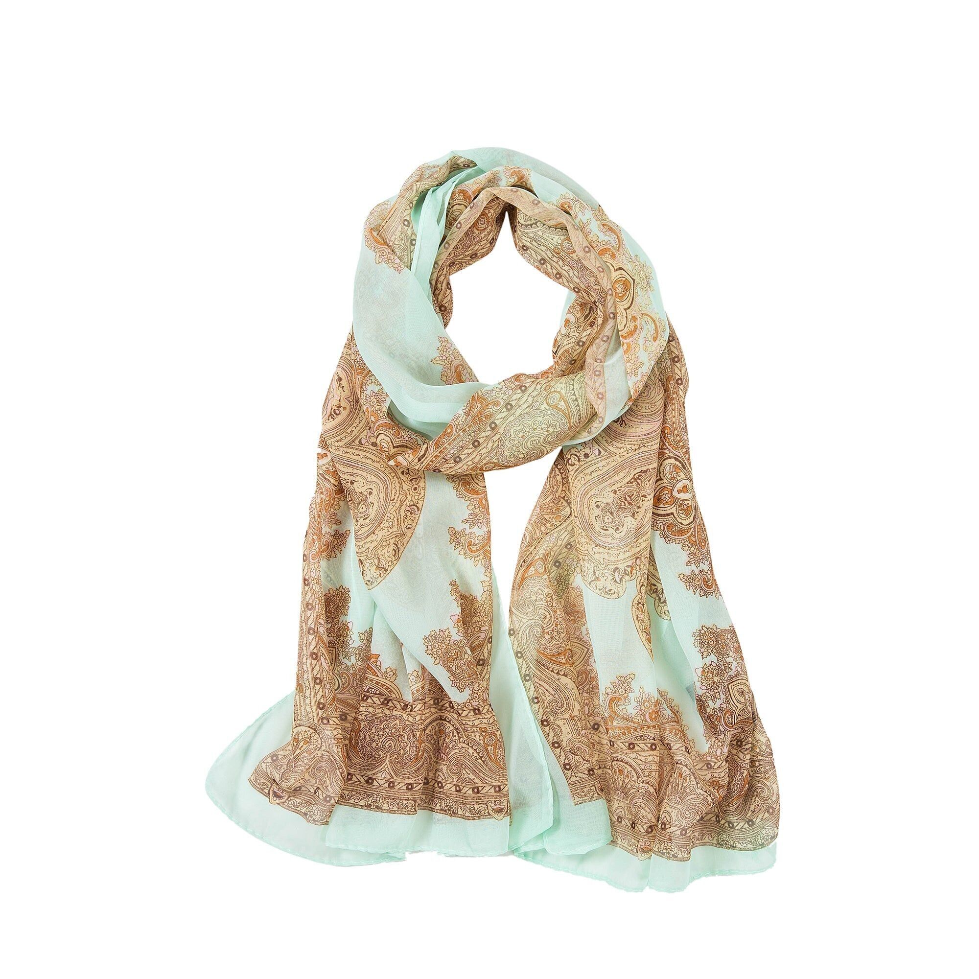 Velo Di Seta Vera Marrone Verde